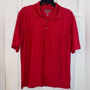 Pebble Beach Performance Red Golf Polo. Size M